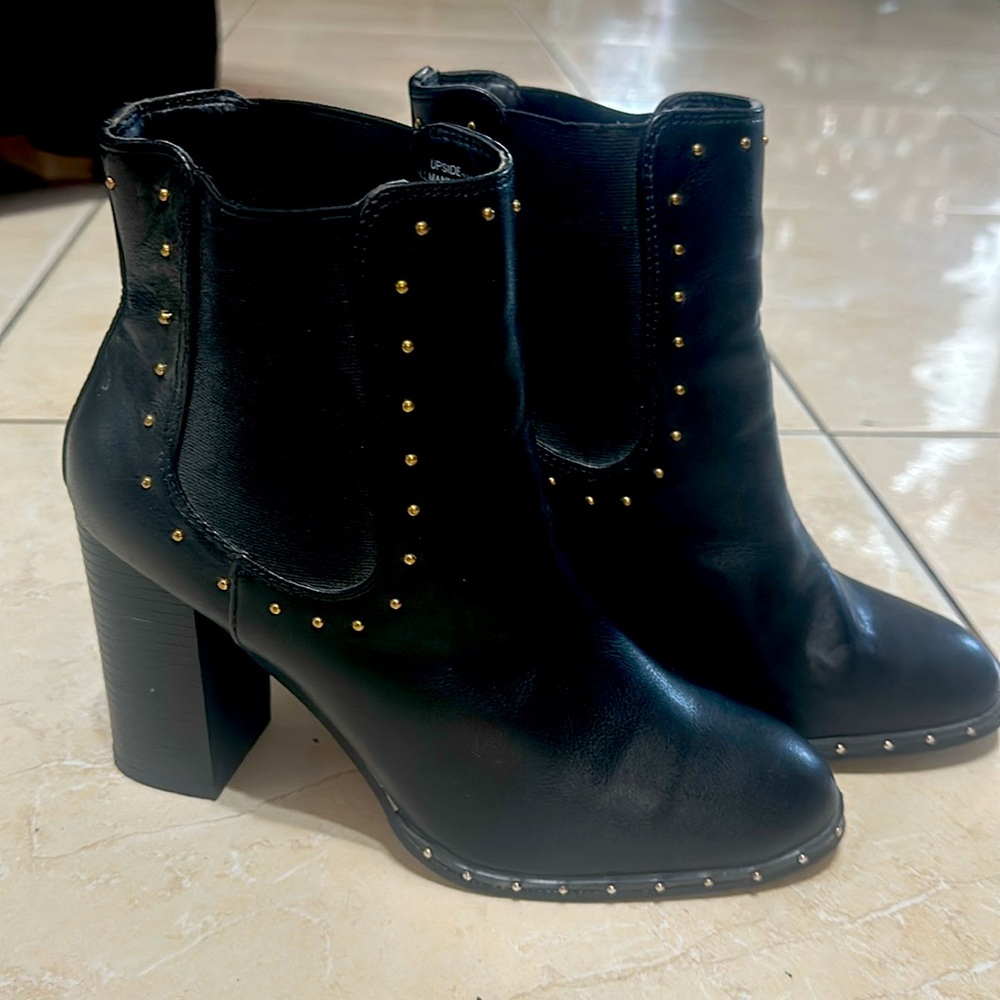 Bamboo Black  Ankle Boots